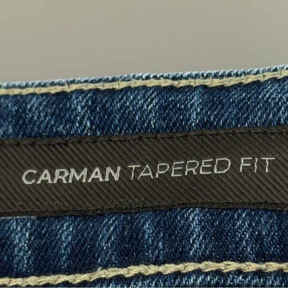 American Tall Men’s Carman Tapered Everyday Medium Wash Jeans Long Length 34 - Picture 13 of 15